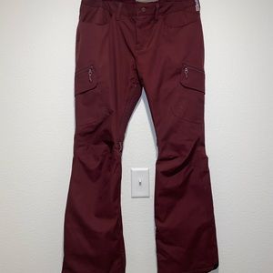 Burton Gloria Snow Pants - Womens L - Burgundy